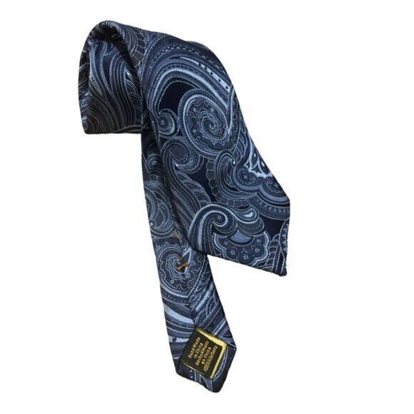 Other - Donald J Trump Signature‎ Collection 100% Silk Dark Blue Paisley Print Necktie
